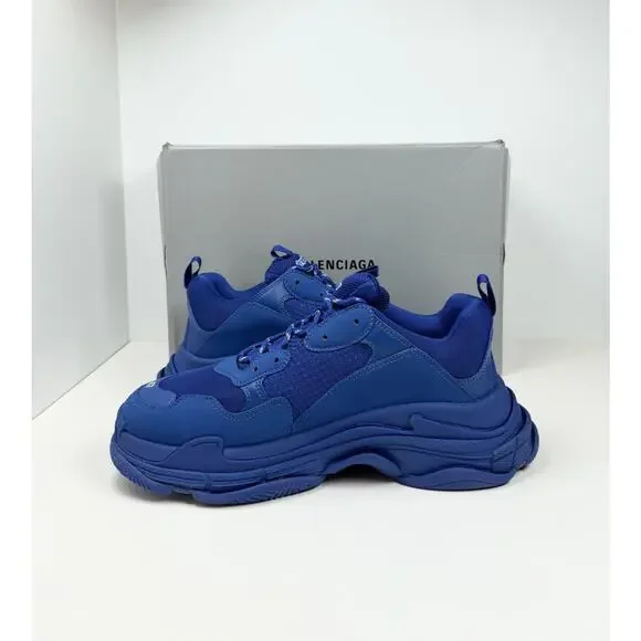 Size 47EU/14US - Balenciaga Triple S Blue Sneakers💙 New/Retail $1K!
